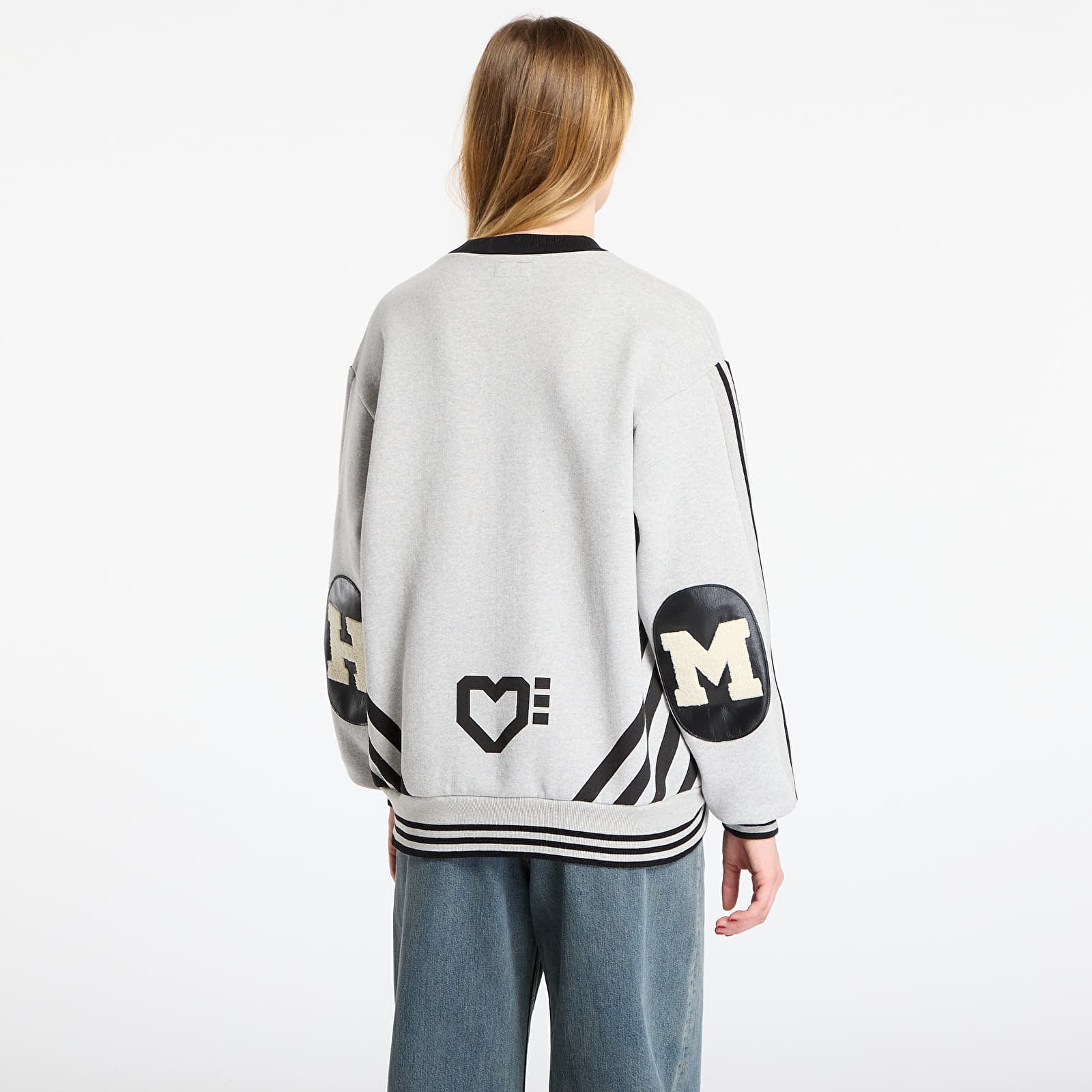 Muške dukserice HUMAN MADE Elbow Patch Sweatshirt UNISEX Gray