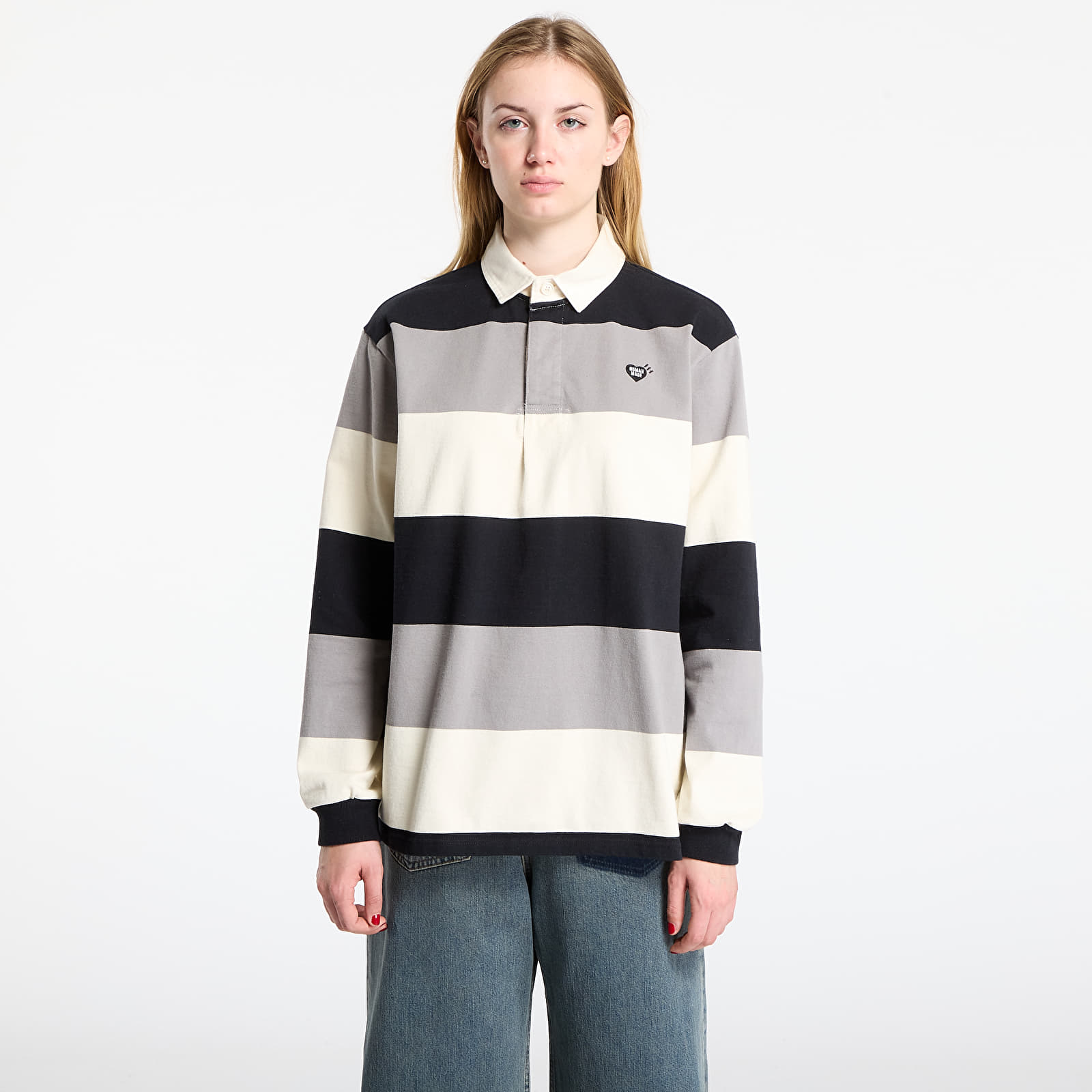 Μπλούζες HUMAN MADE Rugby Shirt UNISEX Black