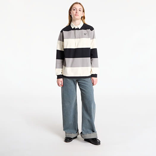 T-shirts HUMAN MADE Rugby Shirt UNISEX Black (HM30CS006BK) | Footshop