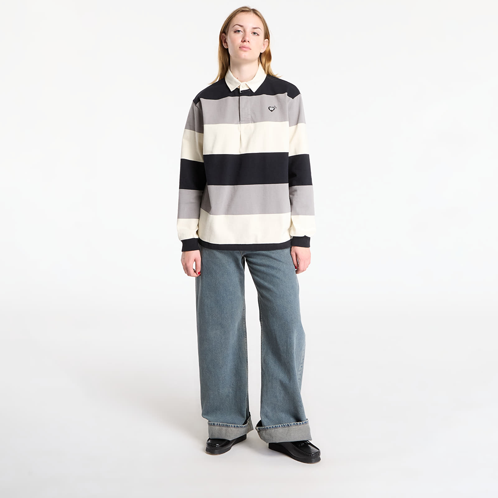 Μπλούζες HUMAN MADE Rugby Shirt UNISEX Black