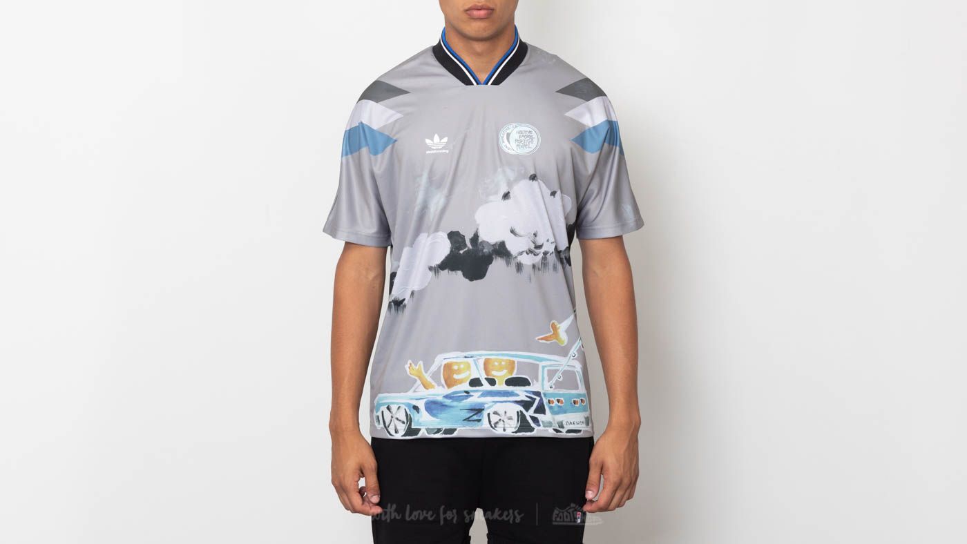 T-skjorter adidas Daewon Jersey Tee Multicolor/ Chalk Solid Grey