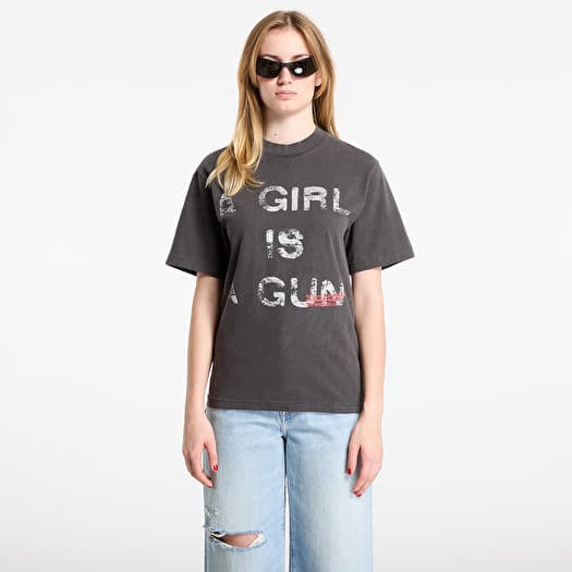 Tricou PLEASURES x FOOTSHOP EXCLUSIVE - G.I.A.G. T-Shirt Vintage Black