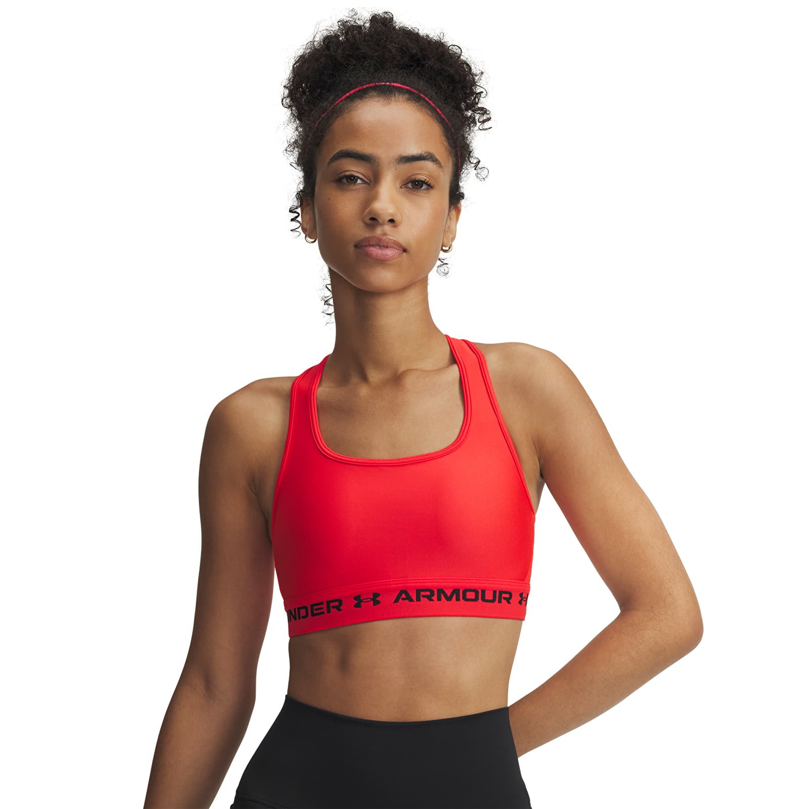Damen-BHs Under Armour Crossback Mid Bra Red