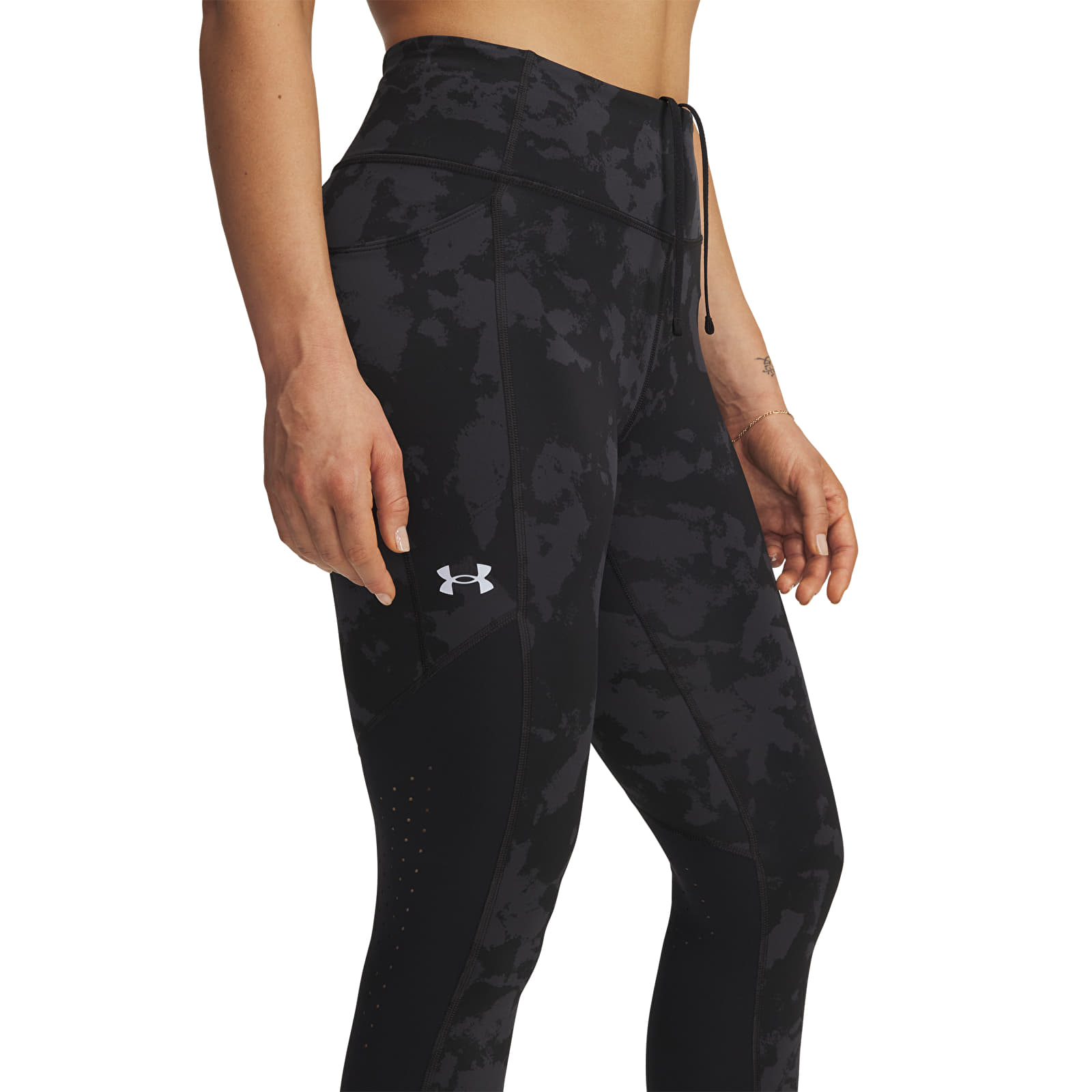 Leggings für Damen Under Armour Launch Ankle Print Tights Black