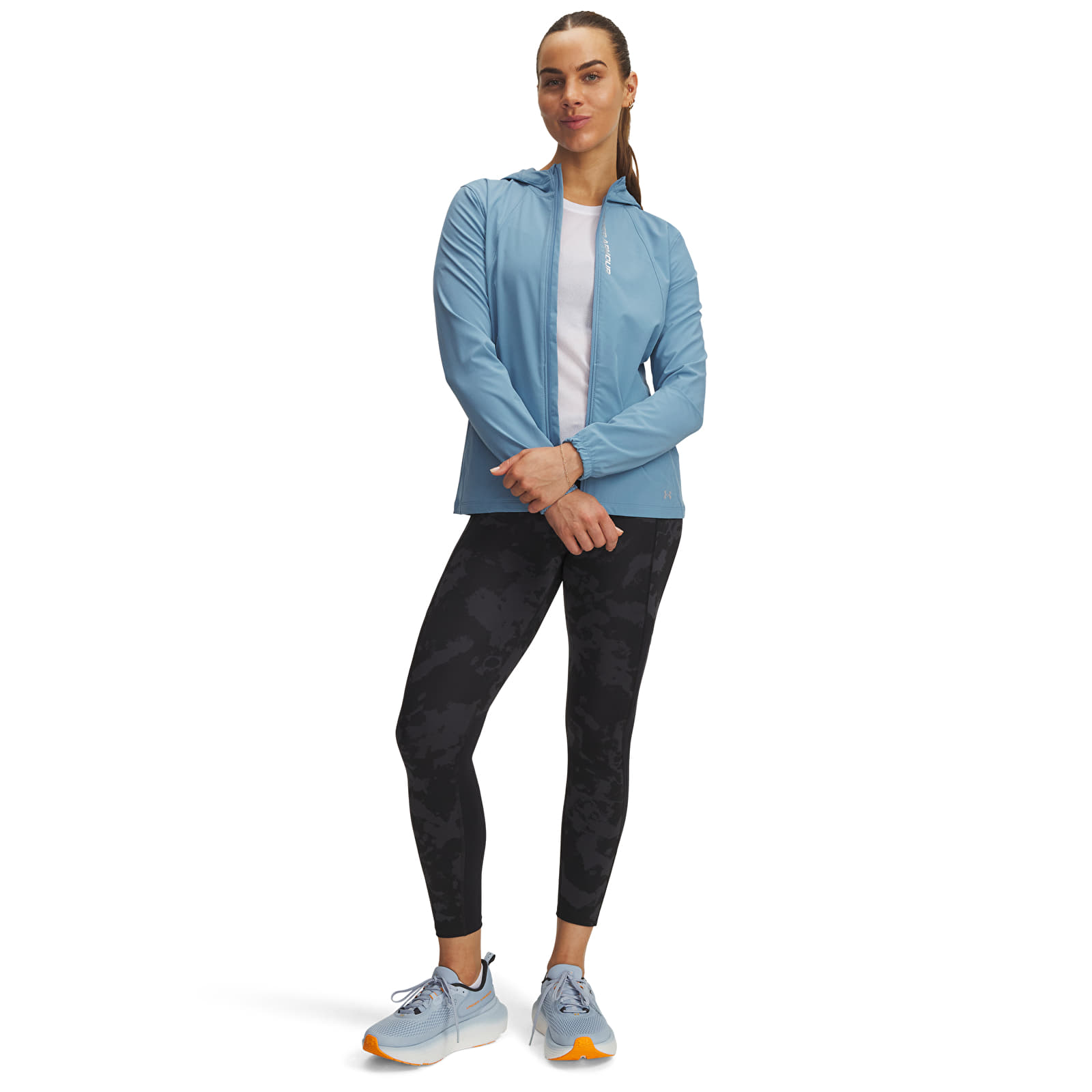 Leggings für Damen Under Armour Launch Ankle Print Tights Black