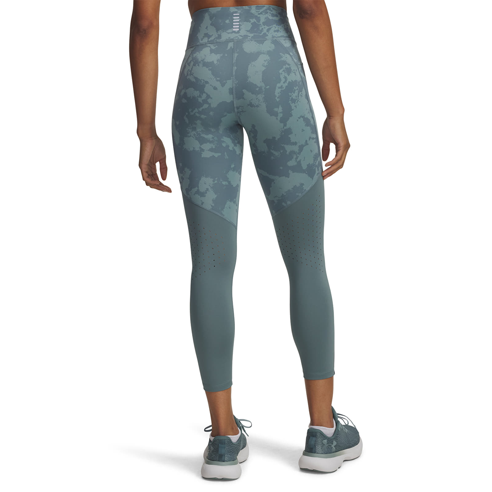 Leggings für Damen Under Armour Launch Ankle Print Tights Blue