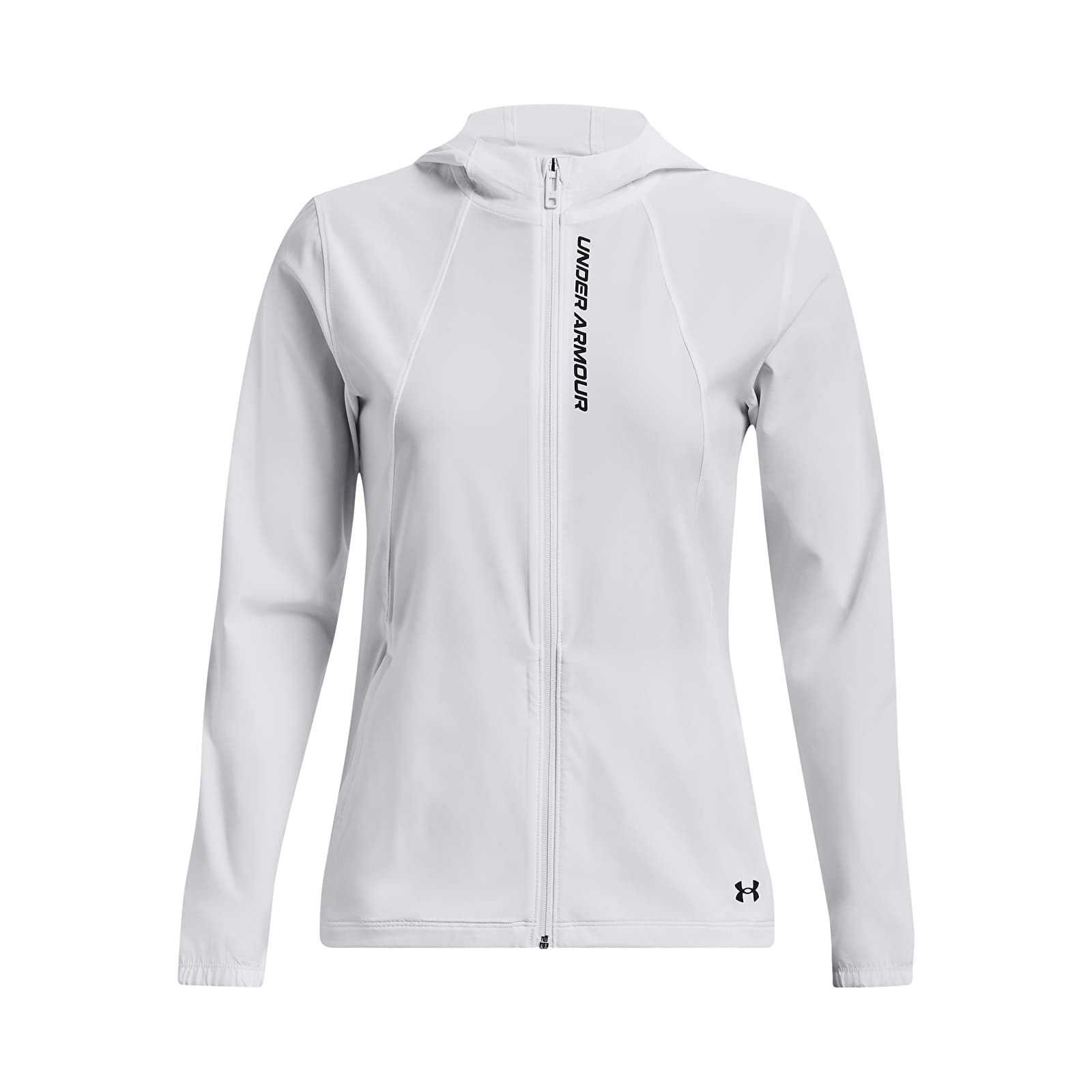 Jakker for kvinner Under Armour Outrun The Storm Jacket White