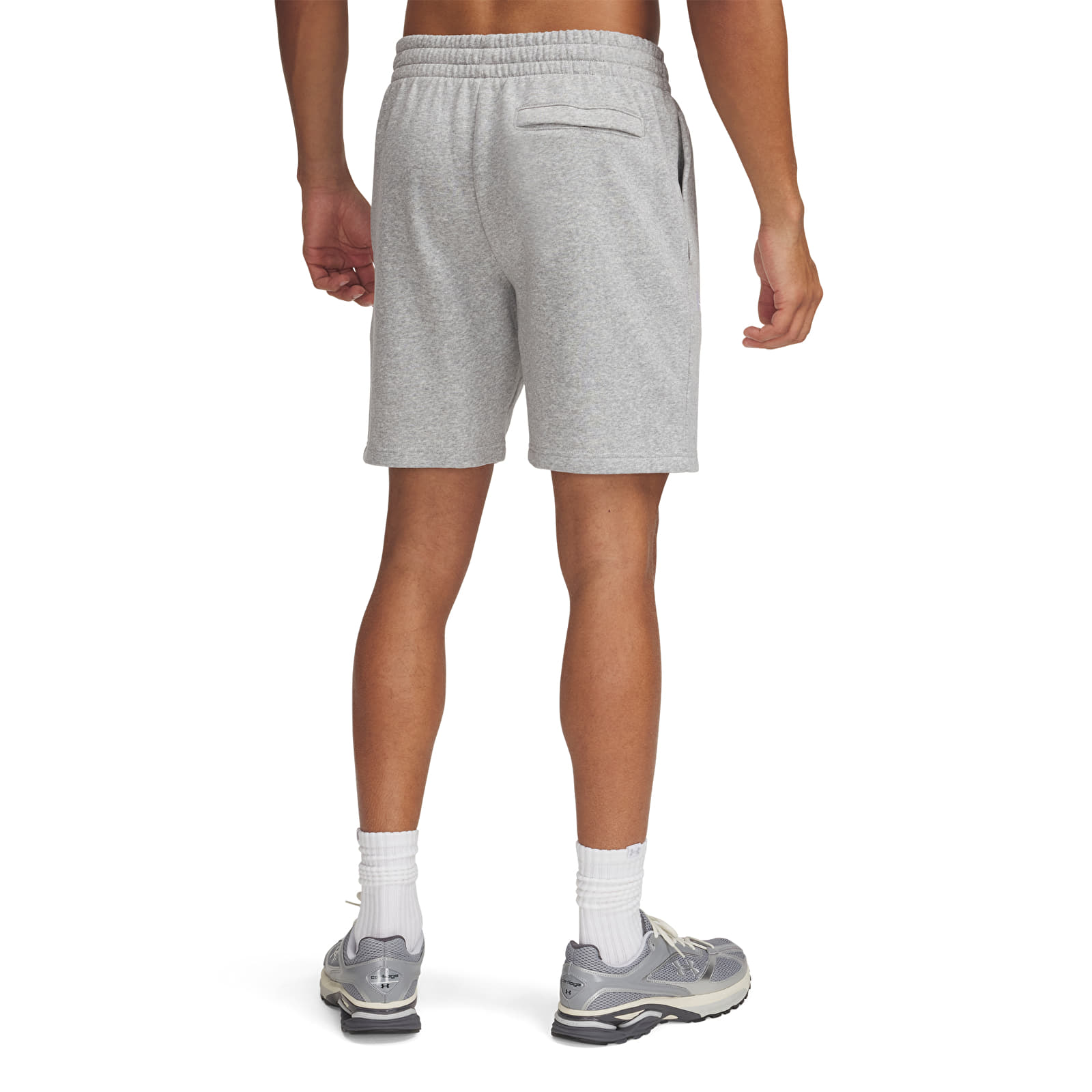 Miesten shortsit Under Armour Icon Fleece Short Gray