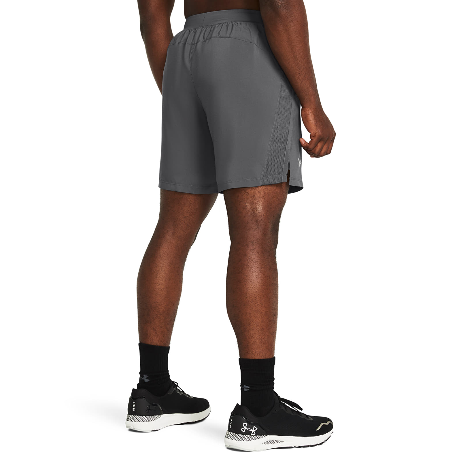 Miesten shortsit Under Armour Launch 7'' Shorts Gray