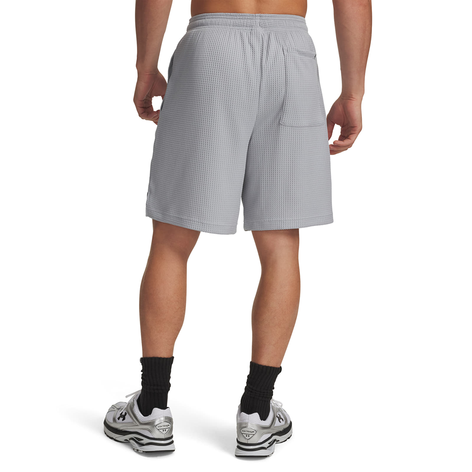 Miesten shortsit Under Armour Rival Waffle Short Gray