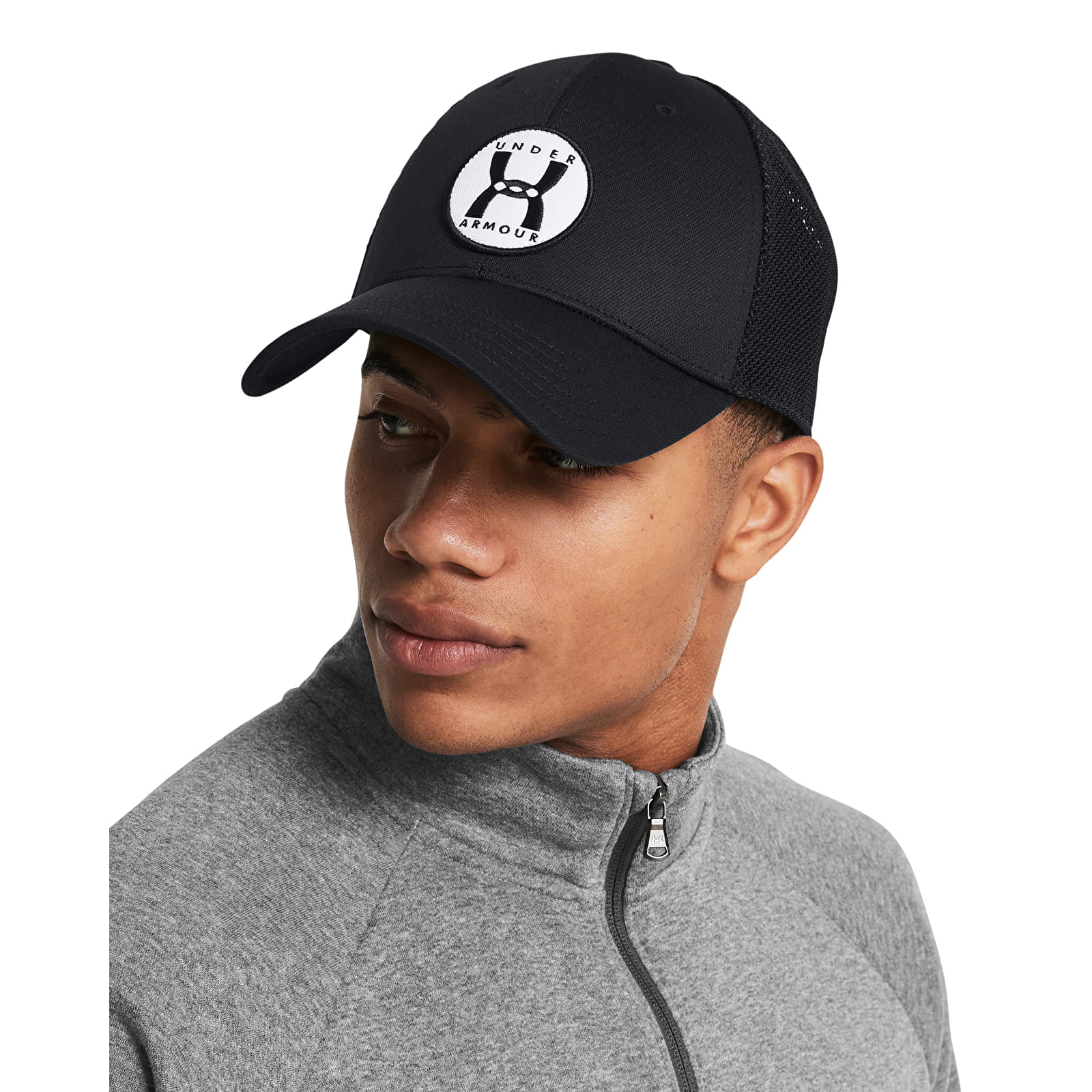 Kepsar för män Under Armour M Blitzing Trucker Black