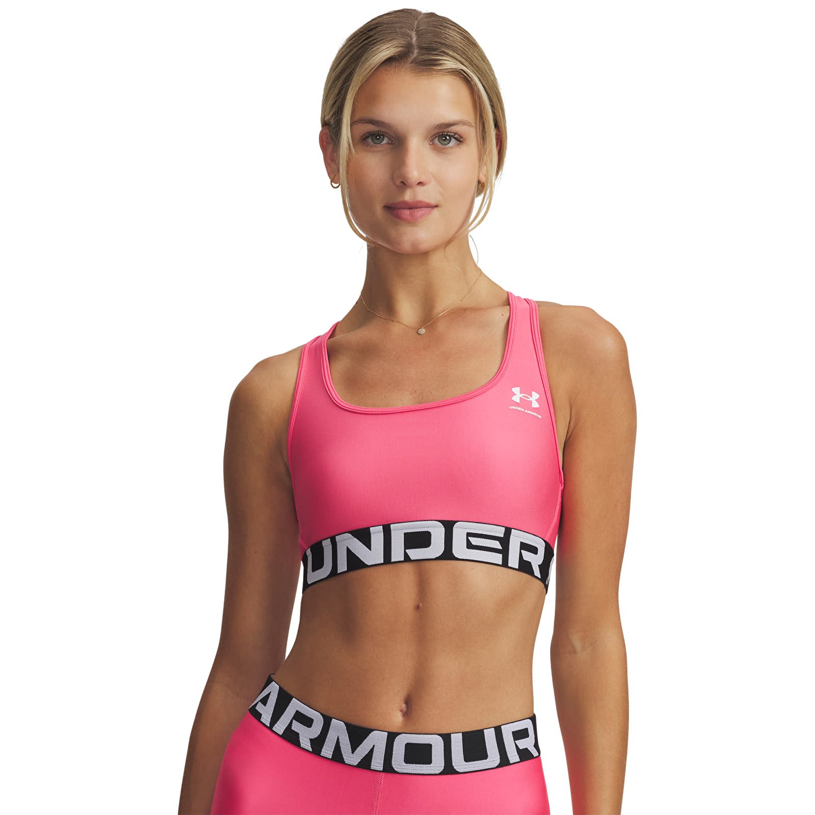 Дамски сутиени Under Armour Hg Mid Branded Pink