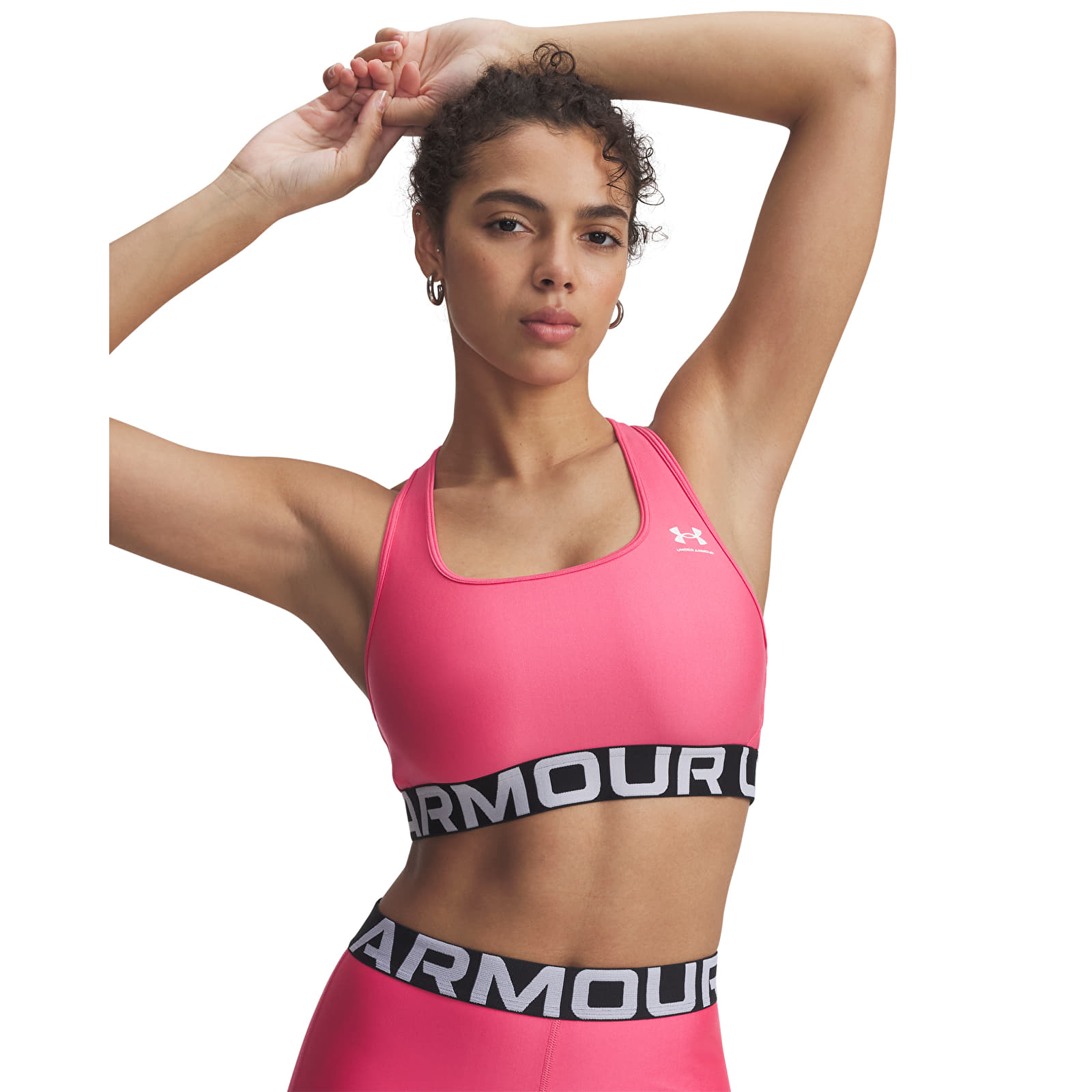 Дамски сутиени Under Armour Hg Mid Branded Pink
