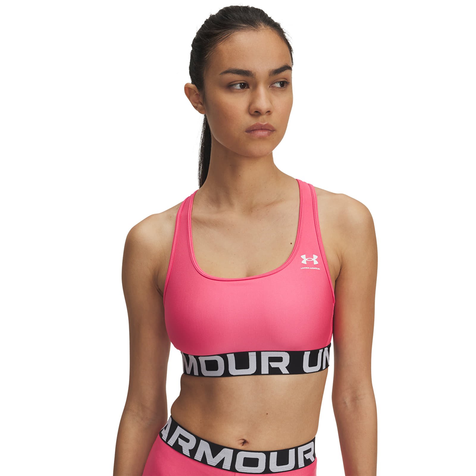 Дамски сутиени Under Armour Hg Mid Branded Pink