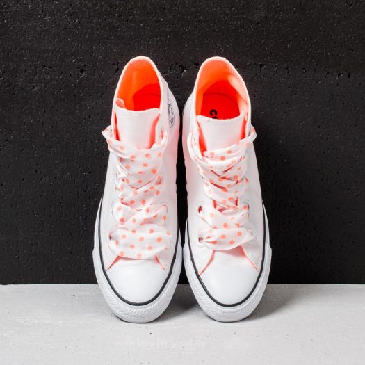 Converse White and Black High-Top Sneakers with Orange Accents Converse All Star Chuck Taylor NOT A CHUCK High Tops Kids 4  main image 3