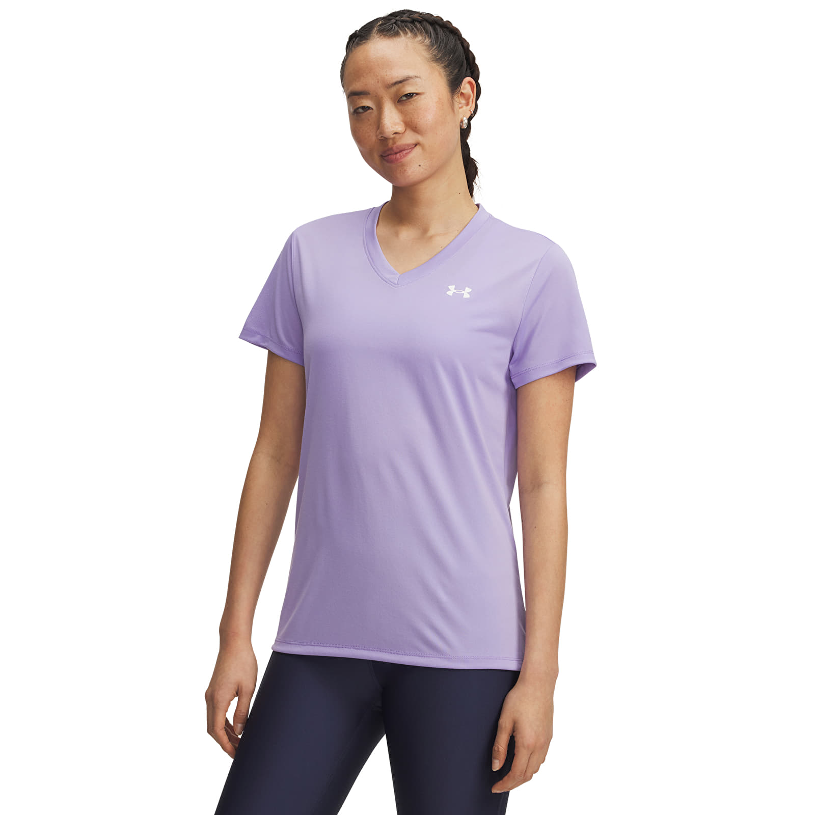 Dámská trička Under Armour Tech SS T-Shirtv Solid Purple