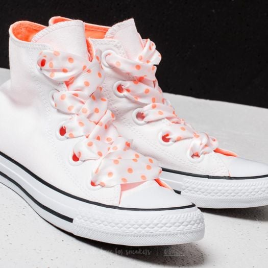 Women s shoes Converse Chuck Taylor All Star Big Eyelets Hi White Crimson Pulse Black Footshop