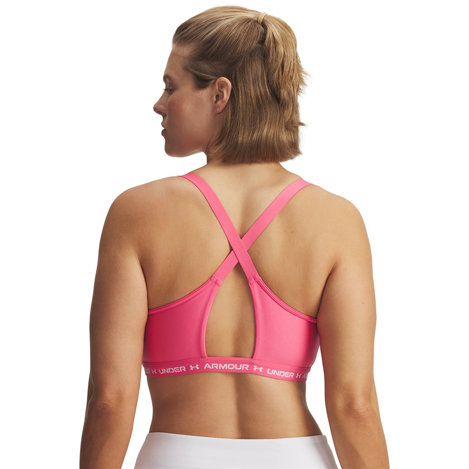 Дамски сутиени Under Armour Crossback Low Bra Pink