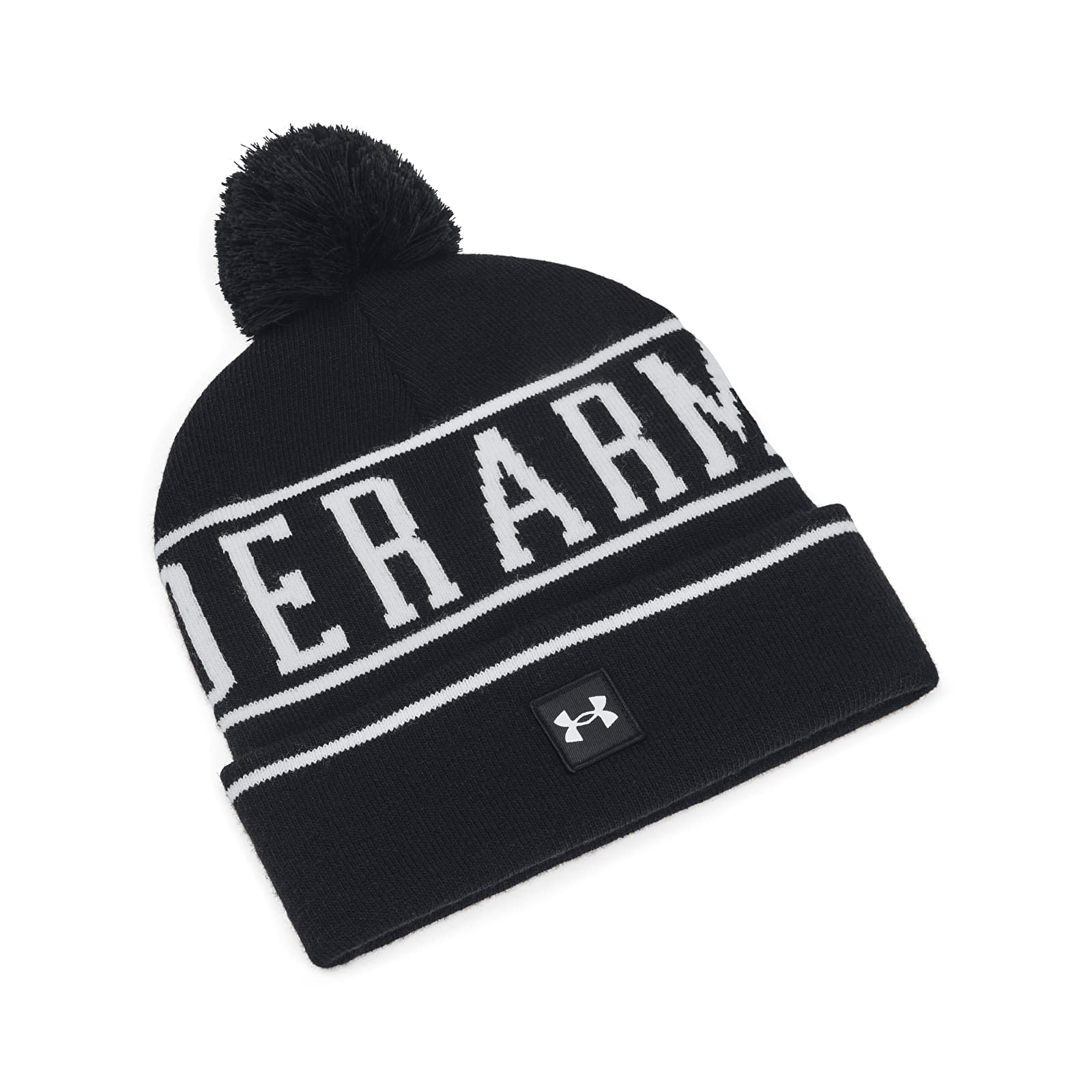 Men's hats Under Armour M Halftime Pom Beanie Black