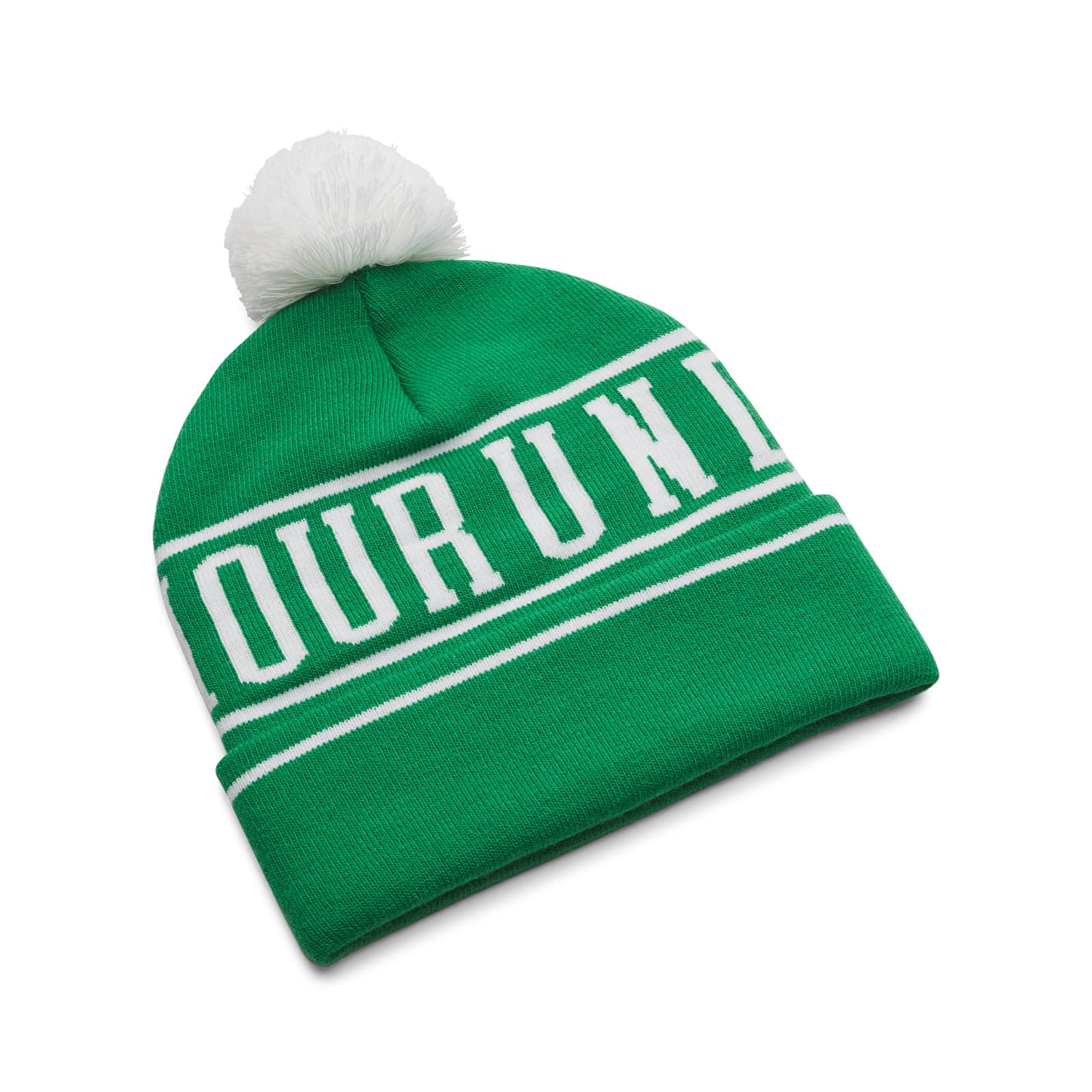 Men's hats Under Armour M Halftime Pom Beanie Green