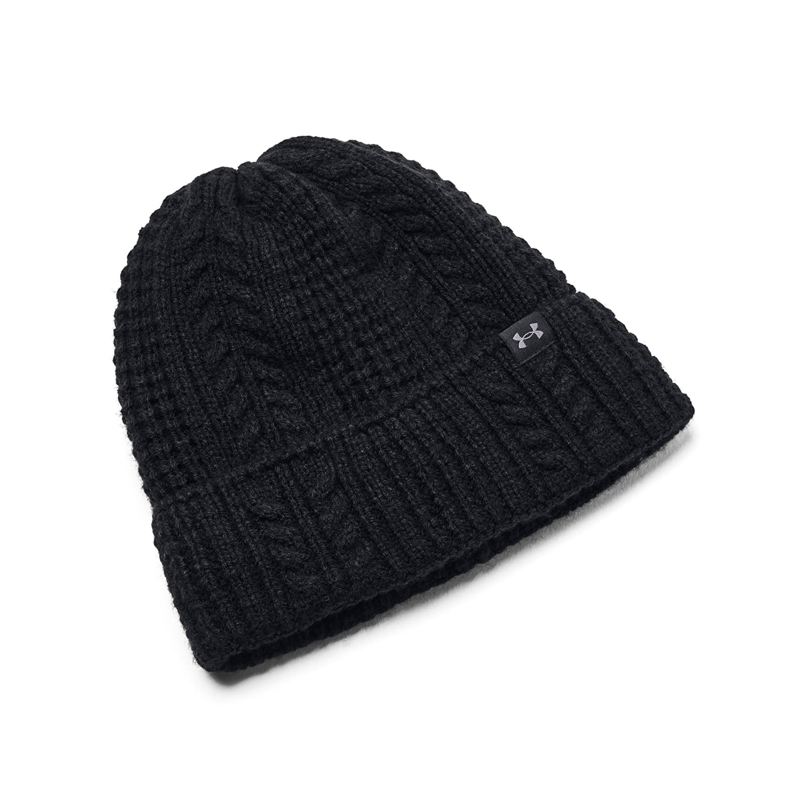 Hatte til mænd Under Armour W Halftime Cable Knit Beanie Black