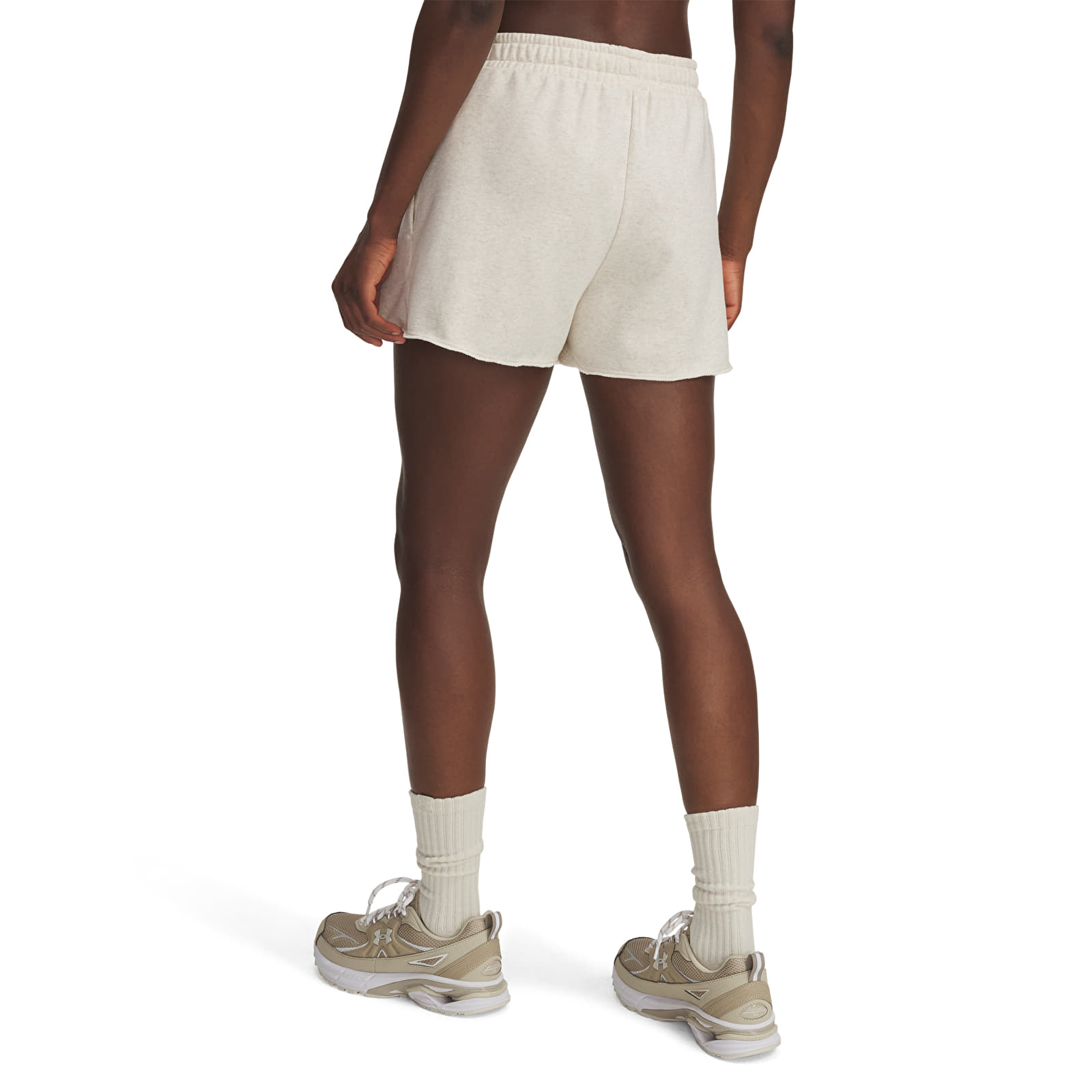 Naisten shortsit Under Armour Rival Terry Short Brown