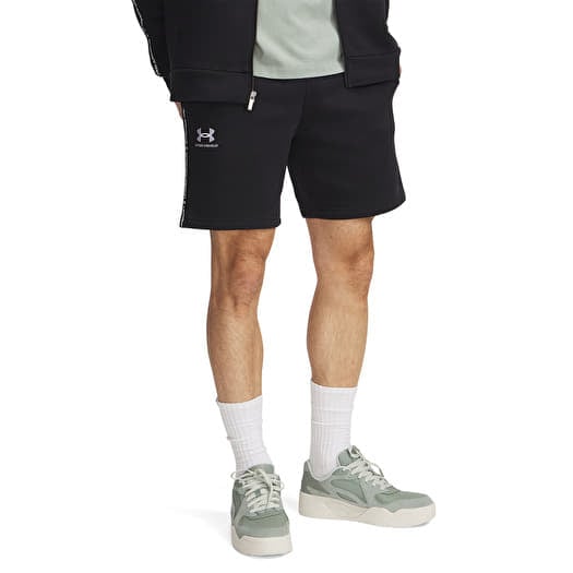 Kurze Hosen Under Armour Icon Fleece Short Taping Black