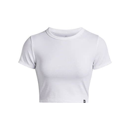 T-skjorte Under Armour Rival Rib Baby Tee White