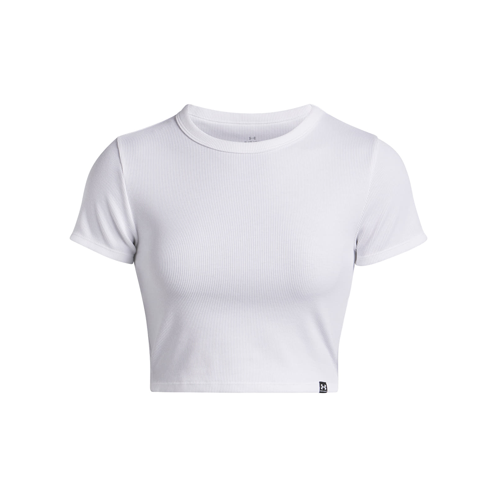 Damen T-Shirts  Under Armour Rival Rib Baby Tee White