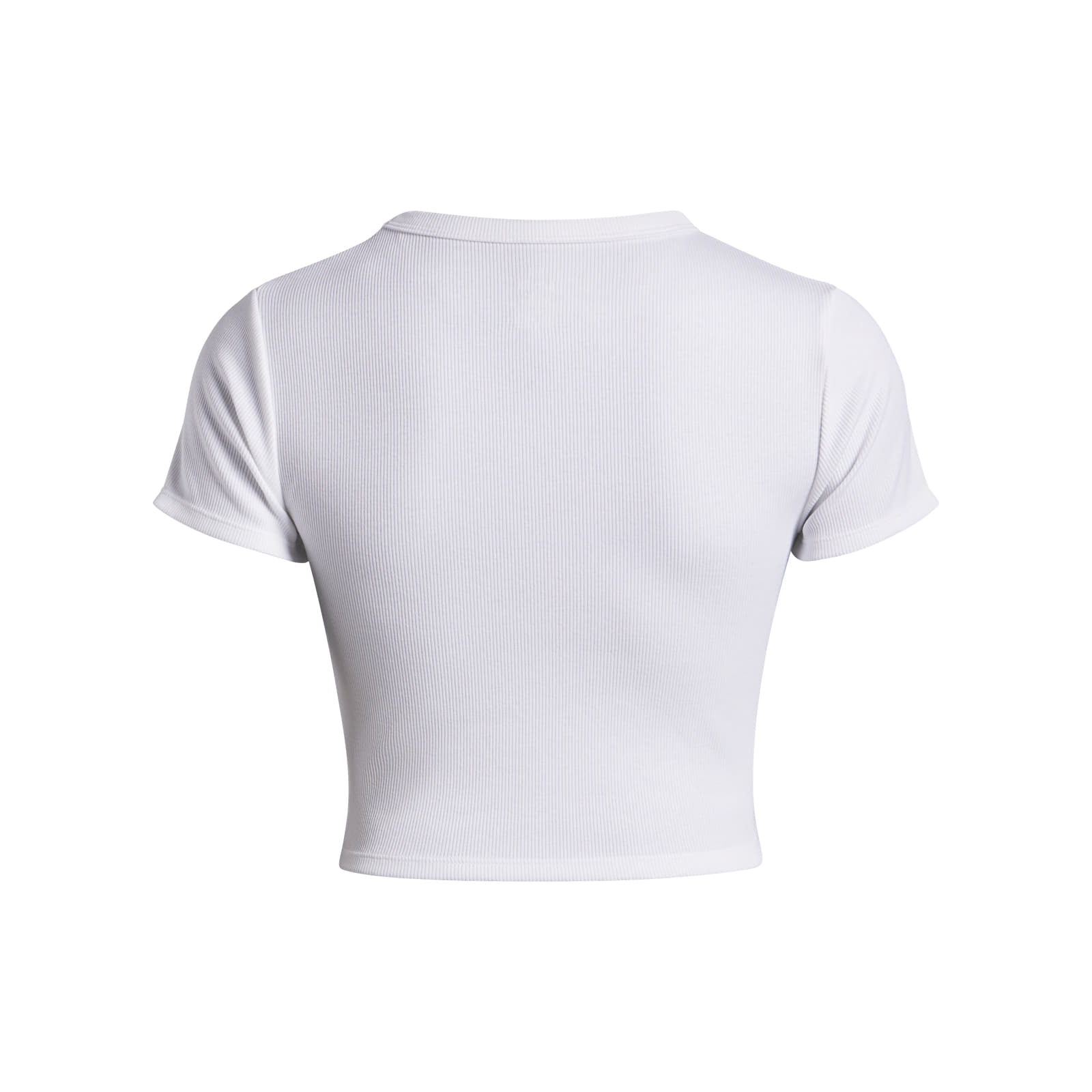 Damen T-Shirts  Under Armour Rival Rib Baby Tee White