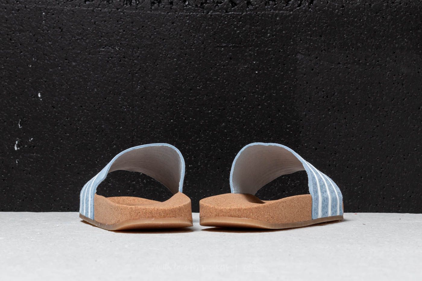 Női cipők adidas Adilette Cork W Ash Blue/ Ftw White/ Gum