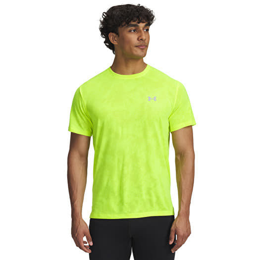 Tričko Under Armour Launch Camo SS T-Shirt Yellow