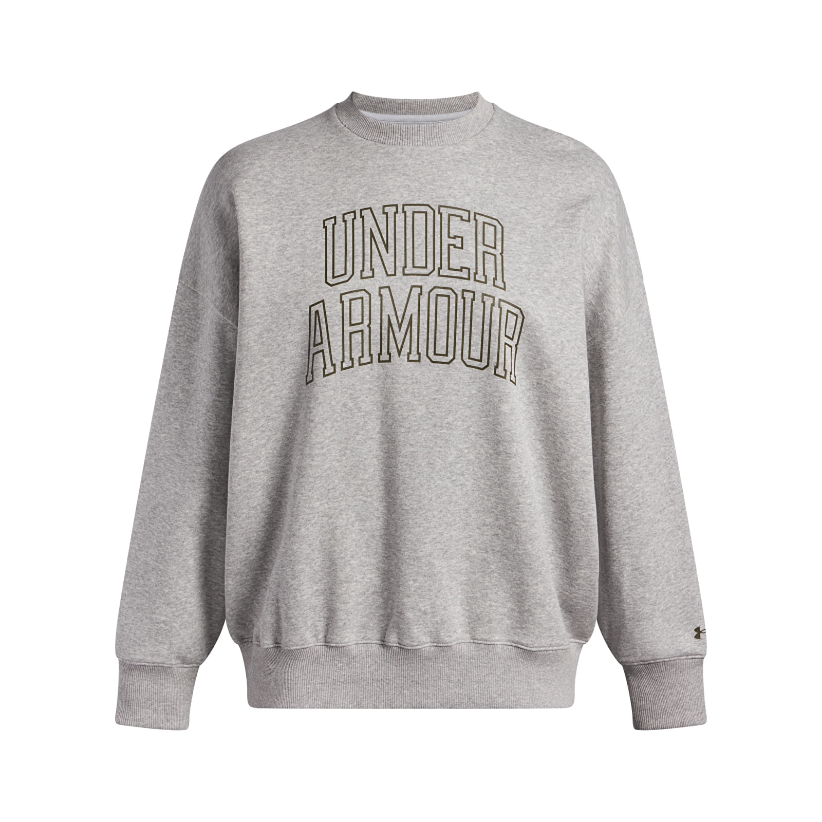 Dámské mikiny Under Armour Rival Flc Os Varsity Crew Gray