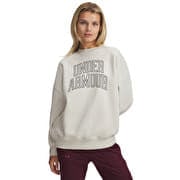 Under Armour Rival Flc Os Varsity Crew White
