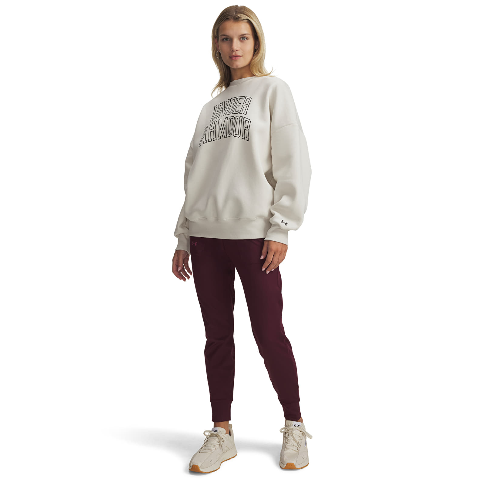 Hettegensere for kvinner Under Armour Rival Flc Os Varsity Crew White