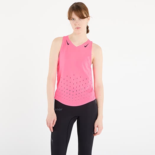 Camisola Nike AeroSwift Women's Dri-FIT ADV Running Singlet Hyper Pink/ Black