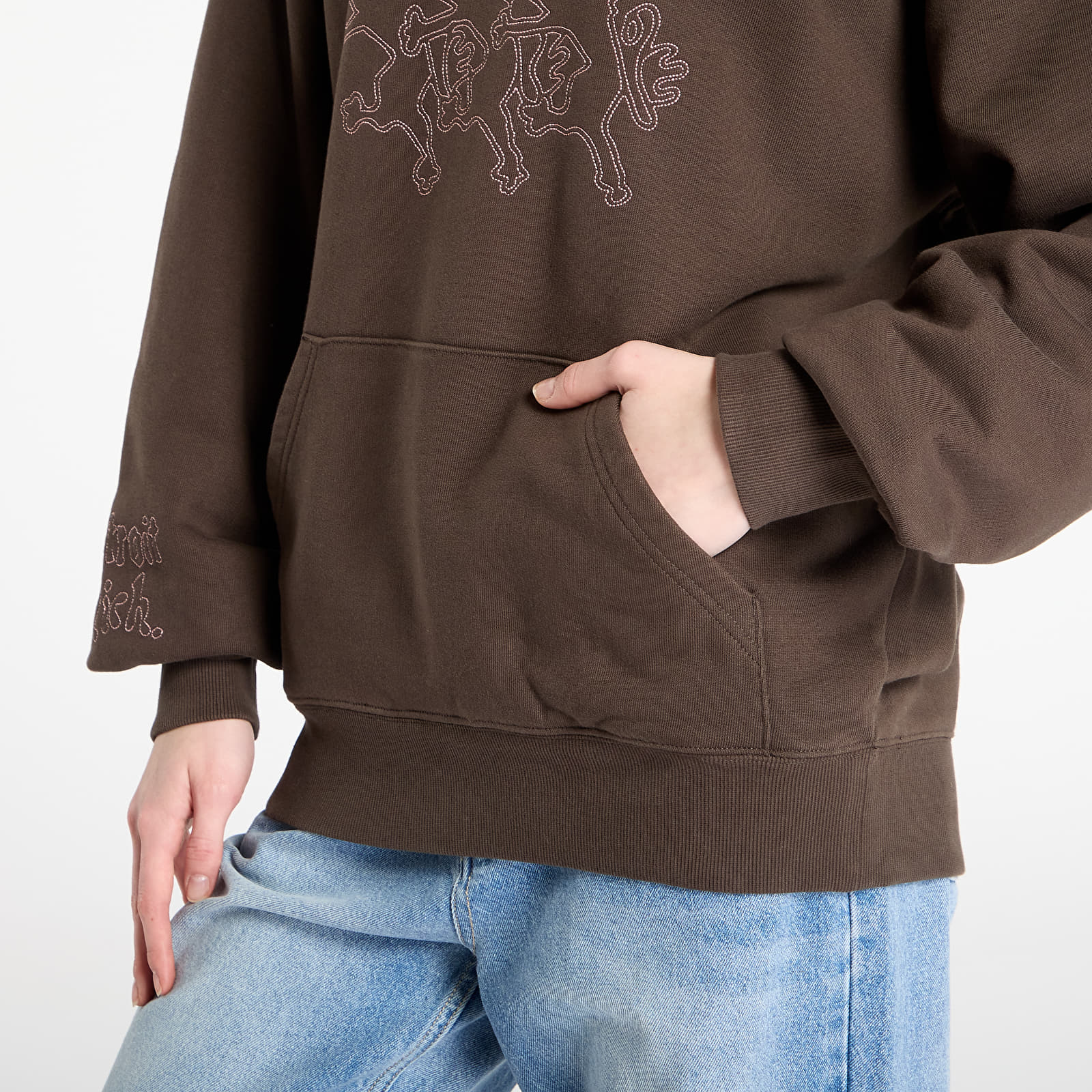 Sweatjacken und Sweatshirts Carhartt WIP Hooded Hackwork Sweat Vitola/ Glassy Pink