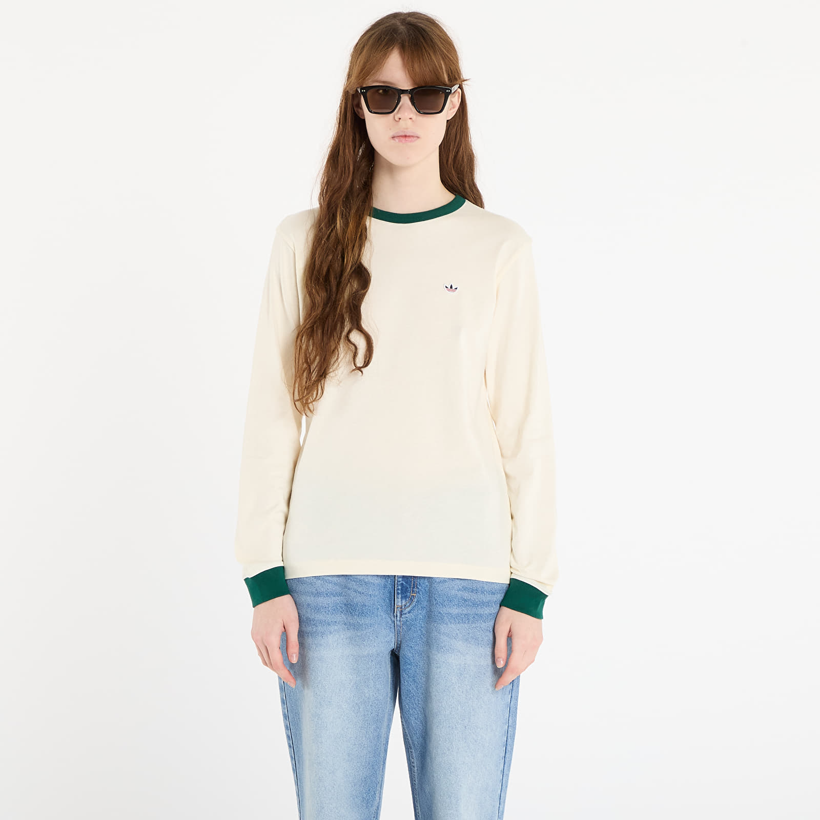 T-Shirts adidas x Clot Ls Tee UNISEX Crew White