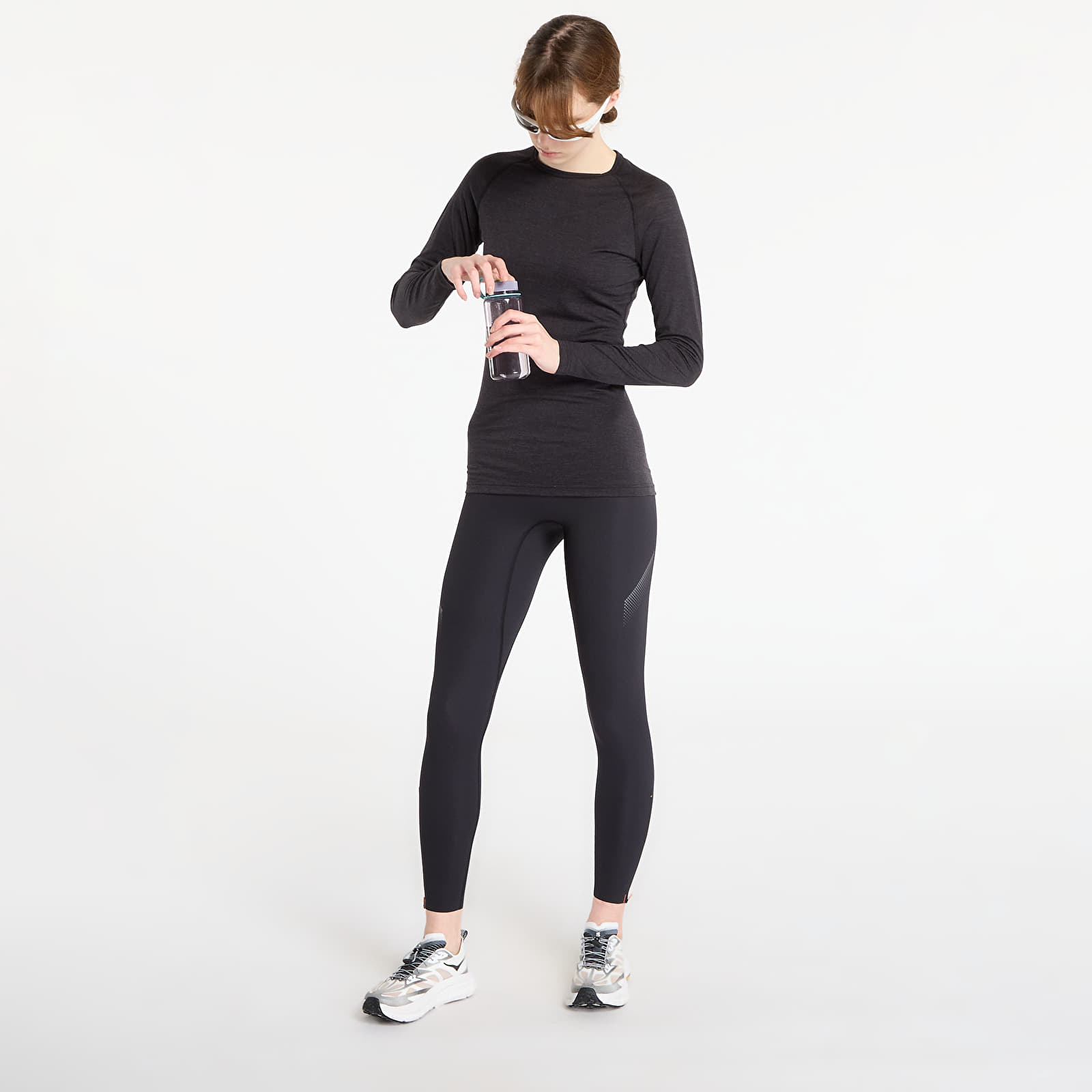 Women's tank tops SOAR Ls Merino Silk Base Dark Grey