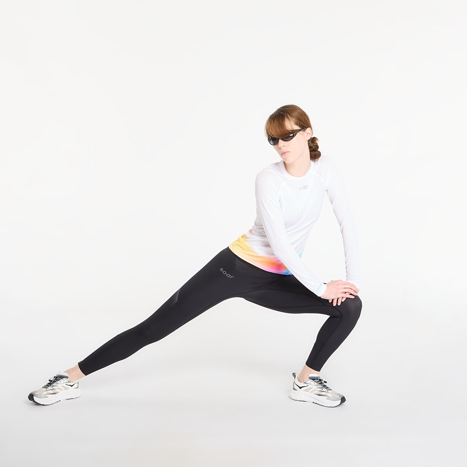 Women's tank tops SOAR Race Base White/ Summer Rainbow