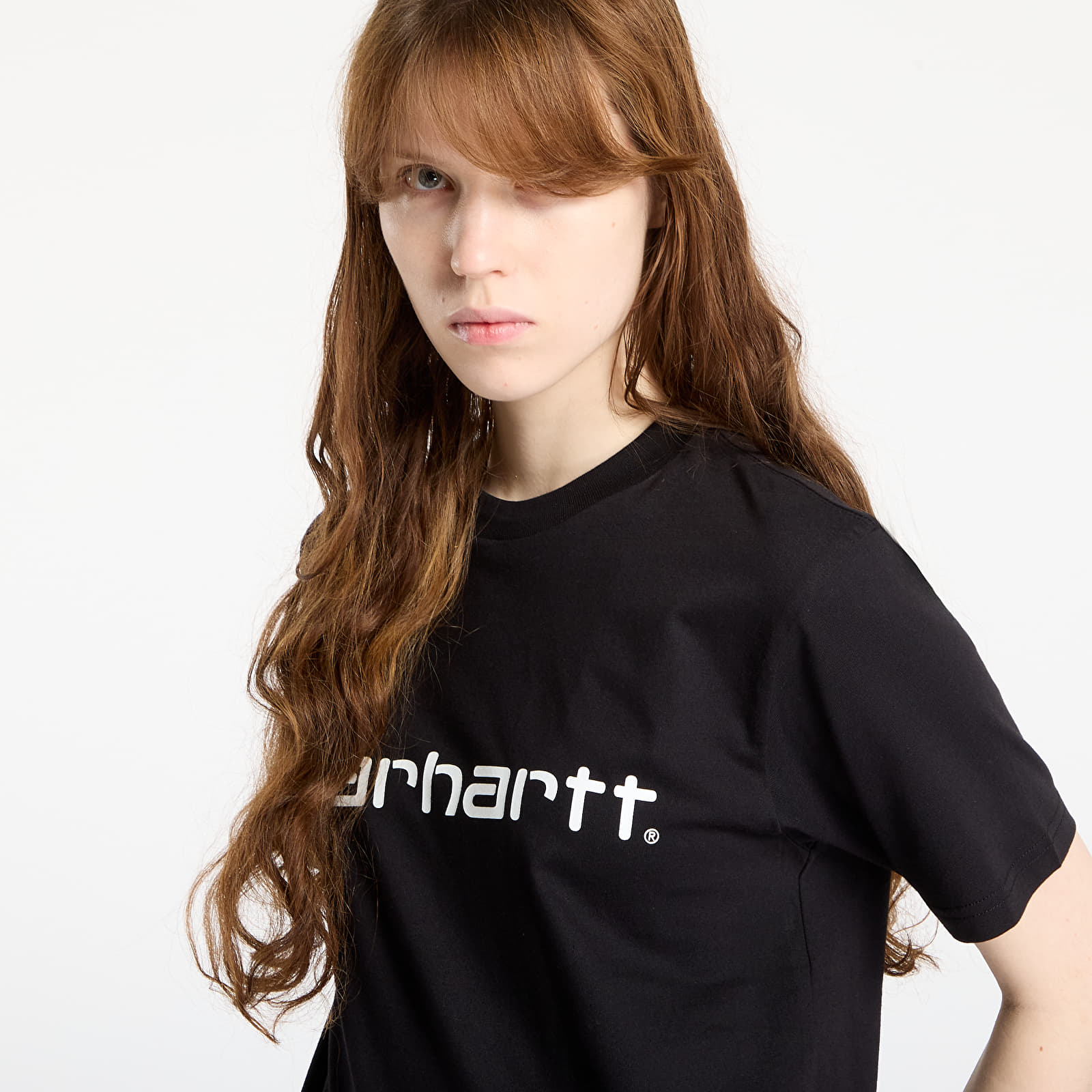 Heren T-shirts Carhartt WIP S/S Script T-Shirt Black/ White