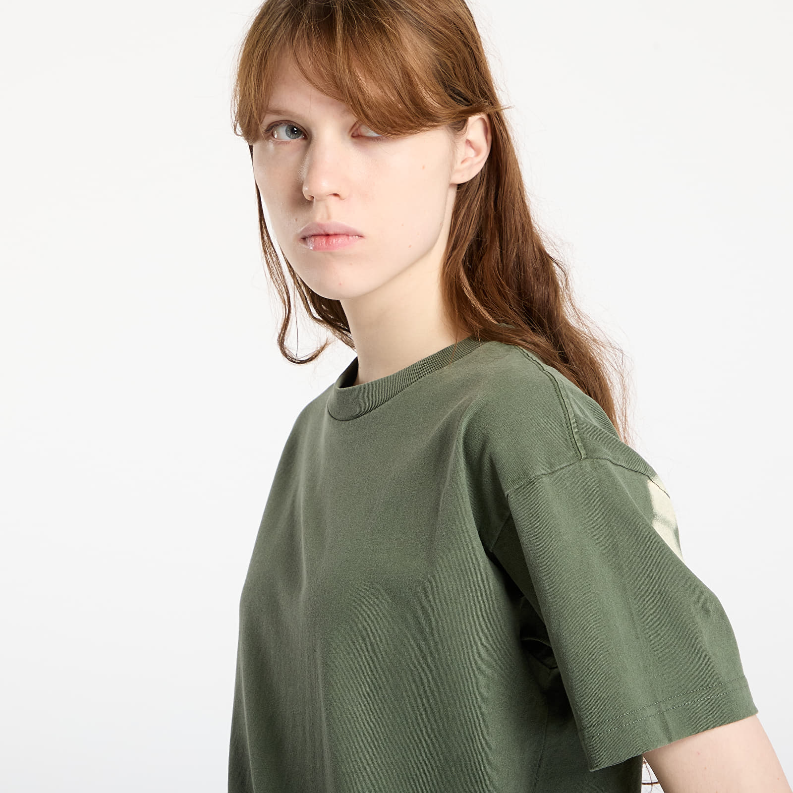 Majice T-shirt Carhartt WIP S/S RGGD T-Shirt Opuntia Garment Dyed