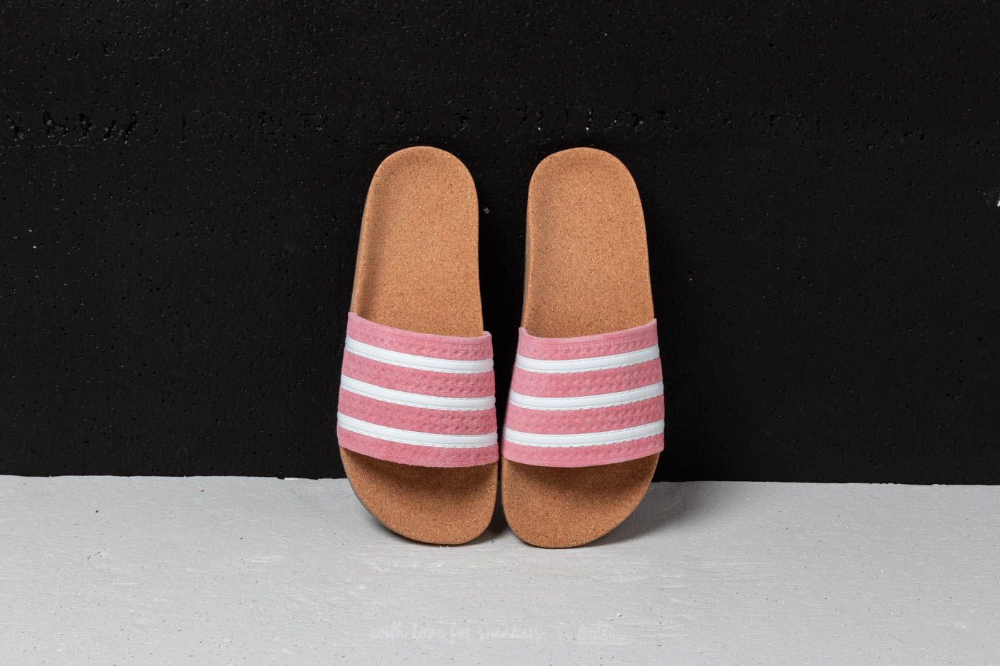 Naiste jalatsid adidas Adilette Cork W Super Pop/ Ftw White/ Gum4