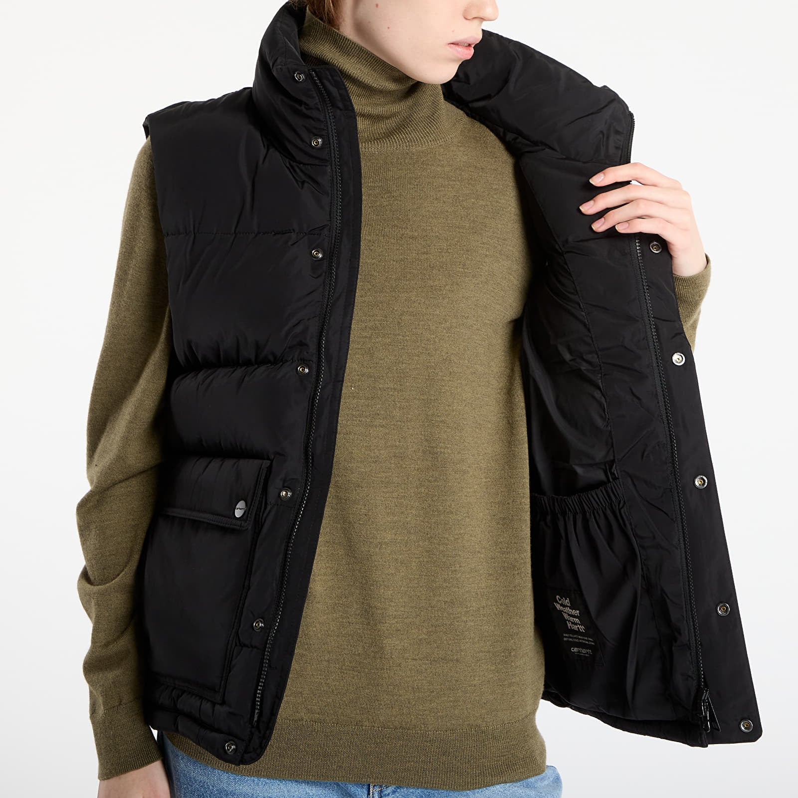 Prsluci Carhartt WIP Brent Vest UNISEX Black