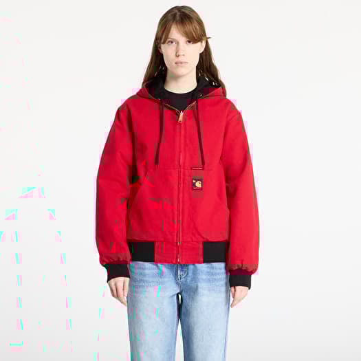 Jacka Carhartt WIP 50 Years Anniversary OG Active Jacket Canvas UNISEX Black/ USA Red Rinsed