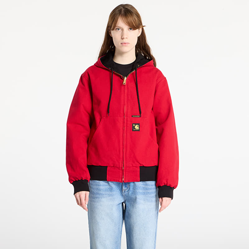 Jachetă Carhartt WIP 50 Years Anniversary OG Active Jacket Canvas UNISEX Black/ USA Red Rinsed