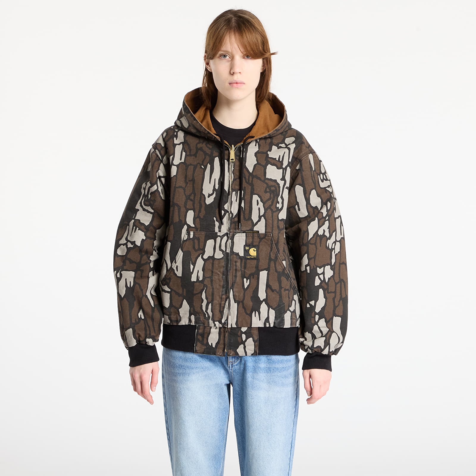 Jakker Carhartt WIP 50 Years Anniversary OG Active Jacket Canvas UNISEX Hamilton Brown/ Camo Trebark Risend