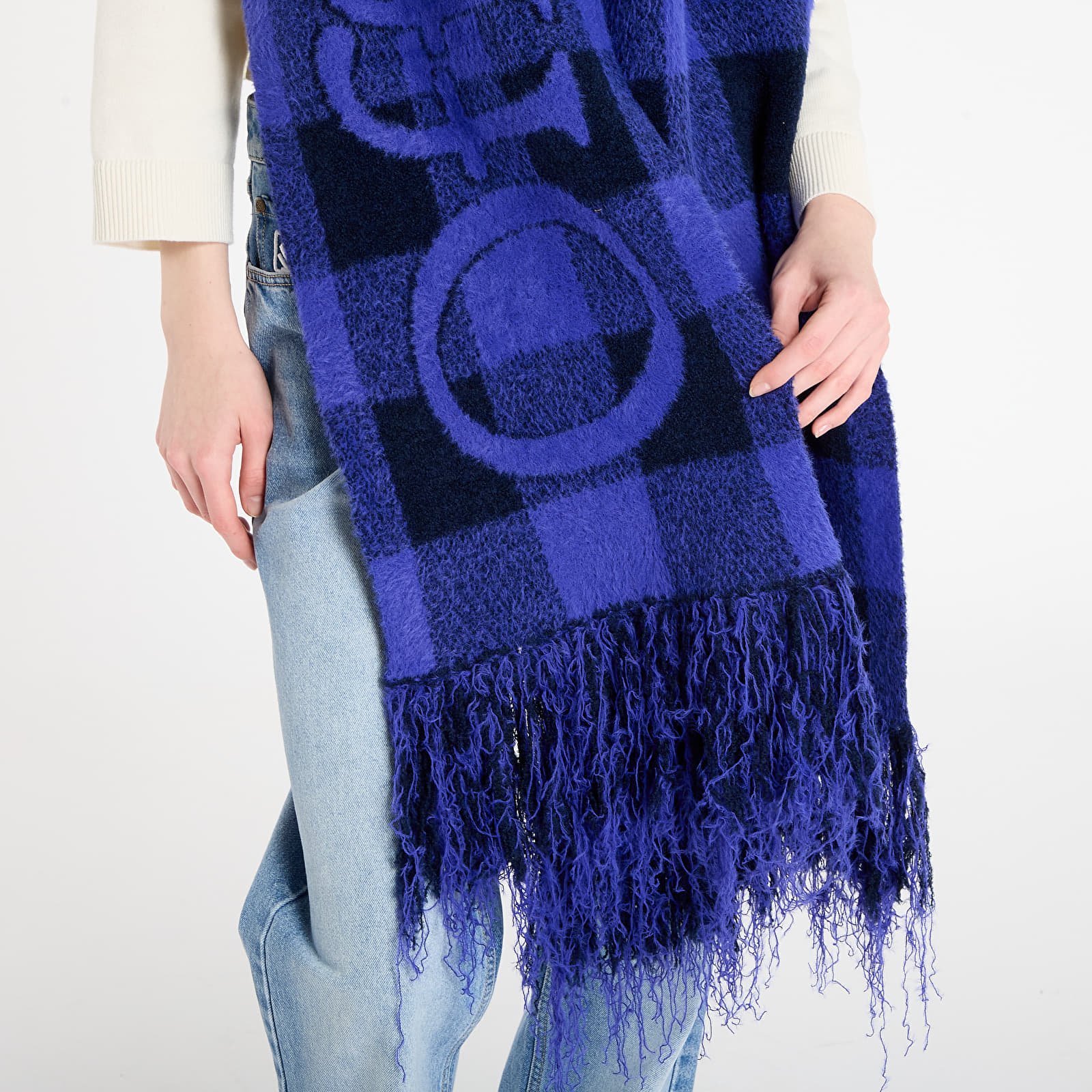 Schale Off-White Bookish Check S Cobalt Blue/ Light Blue