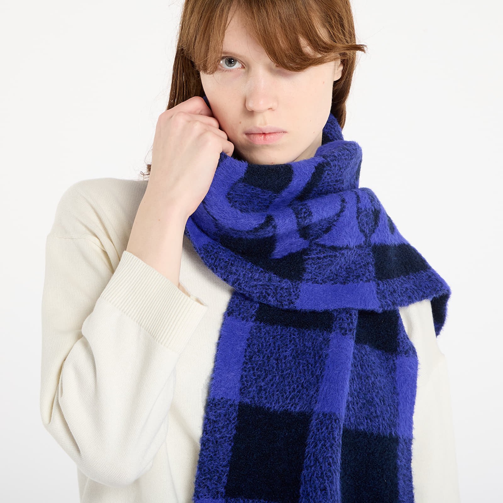 Schale Off-White Bookish Check S Cobalt Blue/ Light Blue