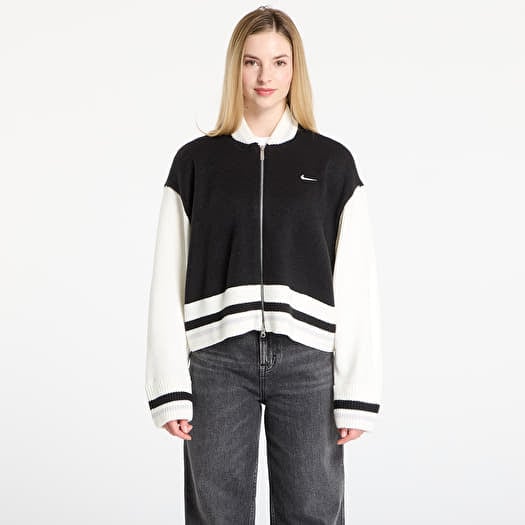Chandail Nike Sportswear Women's Cardigan Black/ Sail/ Vast Grey/ Sail